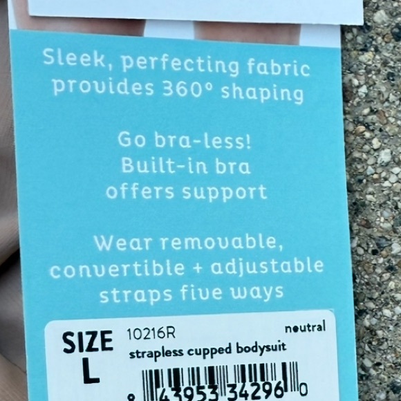 ASSETS by SPANX Strapless Cupped Shaping Bodysuit large new with tags - Picture 6 of 11